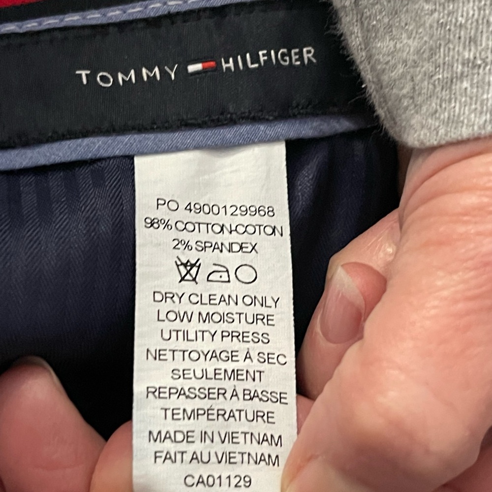 Tommy Hilfiger Men's Dark Blue Corduroy Pants - Picture 4 of 4
